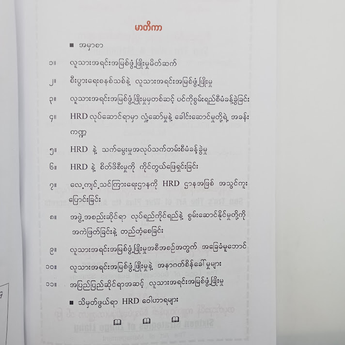 HRD for MBA - ဝင်းသိန်းဦး