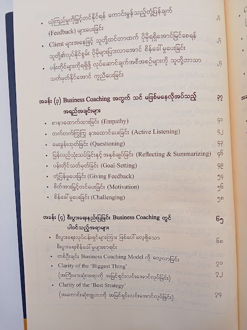 The Professional Business Coach - နိုင်ဝင်းအောင်