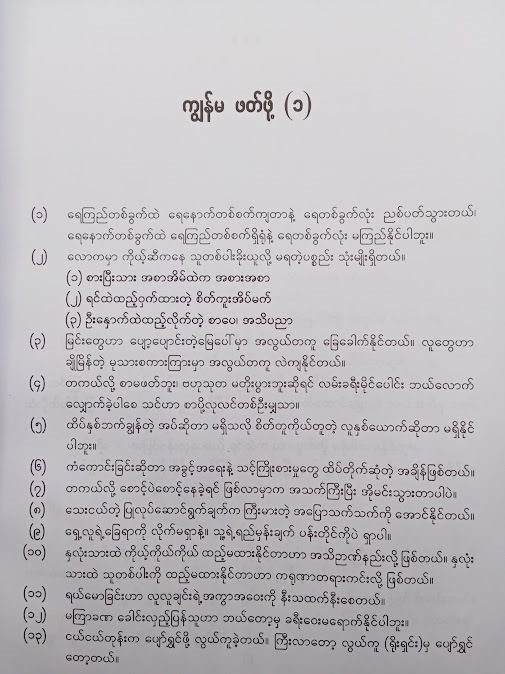 ကျွန်မဖတ်ဖို့ (ပေါင်းချုပ်) - နိုင်းနိုင်းစနေ